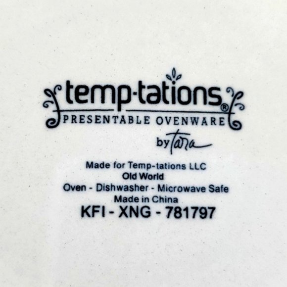 Temptations by TARA Old World Green Under Plate Saucer 6 1/2" Ceramic - Picture 4 of 4